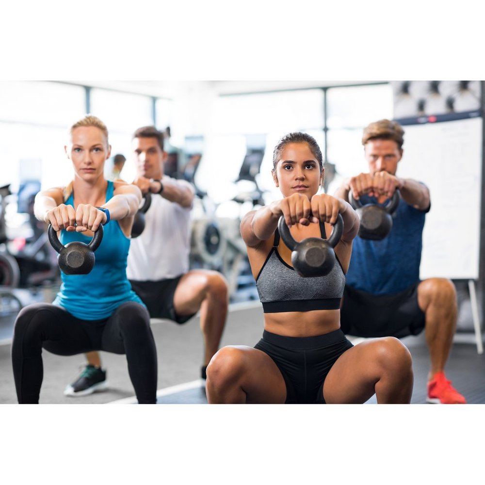 7 lb Kettlebell Crossfit Weight Strength Training Workout Home Gym Tone Fitness - Picture 3 of 4